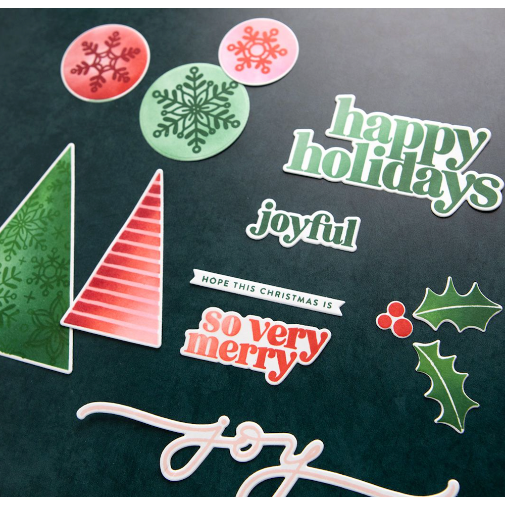 Concord & 9th Kristina Werner Holiday Assortment Clear Stamp Set kw1011 joyful