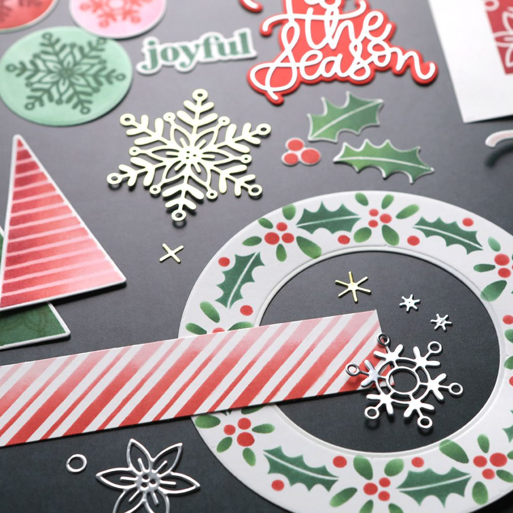 Concord & 9th Kristina Werner Holiday Assortment Stencil Set kw1013 snowflake