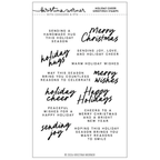 Concord & 9th Kristina Werner Holiday Cheer Greetings Clear Stamp Set kw1348