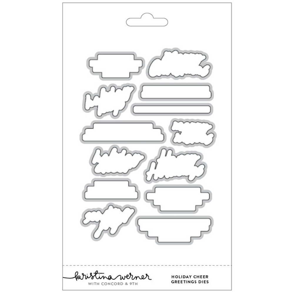 Concord & 9th Kristina Werner Holiday Cheer Greetings Die Set kw1347