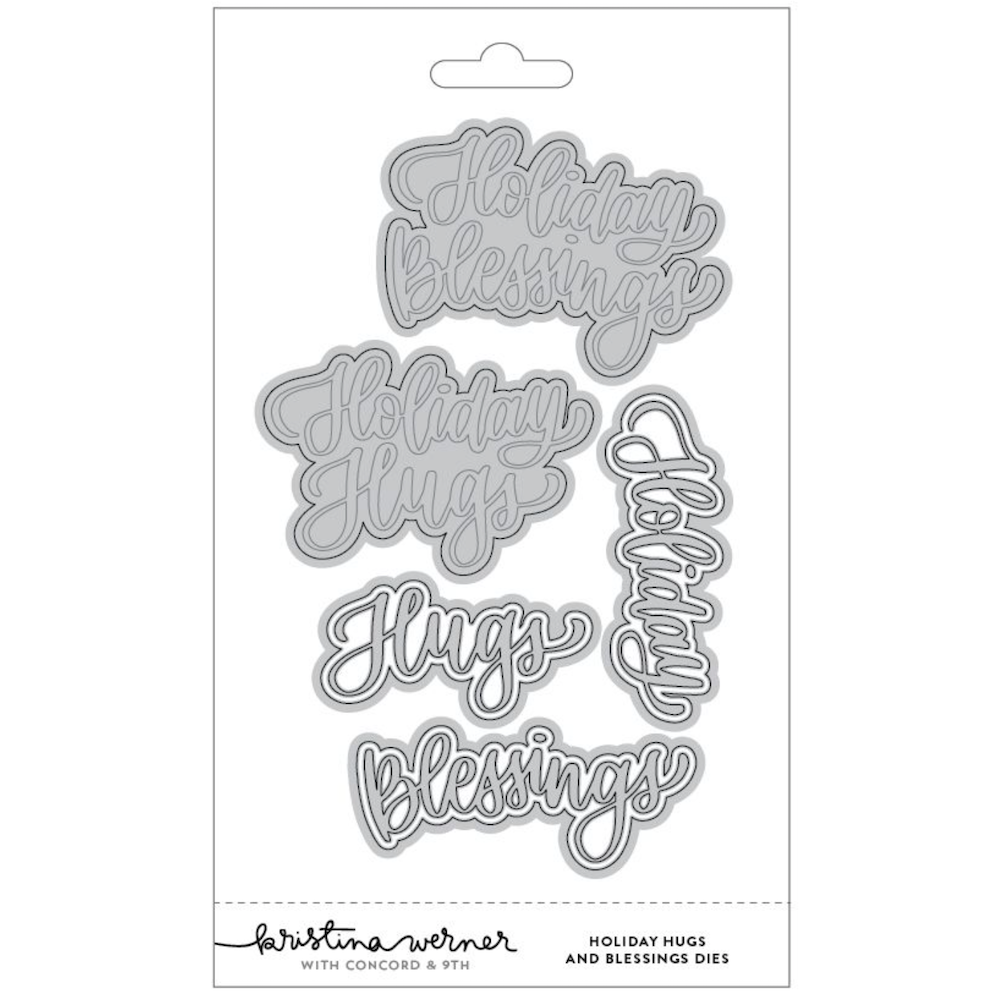 Concord & 9th Kristina Werner Holiday Hugs and Blessings Die Set kw1346