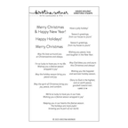 Concord & 9th Kristina Werner Inside Holiday Greetings Clear Stamp Set kw1186