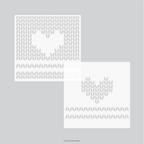 Concord & 9th Kristina Werner Knit With Love Stencil Set kw1073