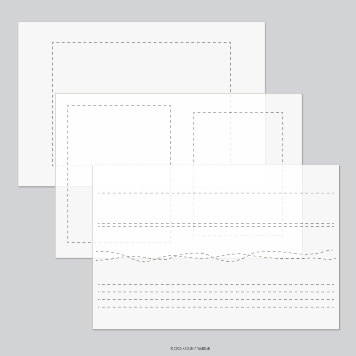 Concord & 9th Kristina Werner Kristina's Finishing Touches Stencil Set kw1108