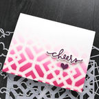 Concord & 9th Kristina Werner Layered Lattice Stencil Set kw1255 cheers
