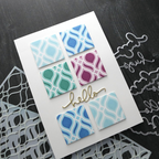 Concord & 9th Kristina Werner Layered Lattice Stencil Set kw1255 hello