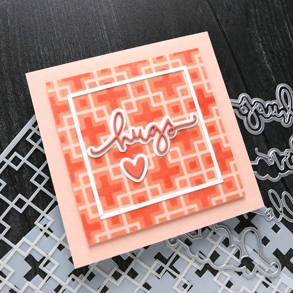 Concord & 9th Kristina Werner Layered Lattice Stencil Set kw1255 hugs