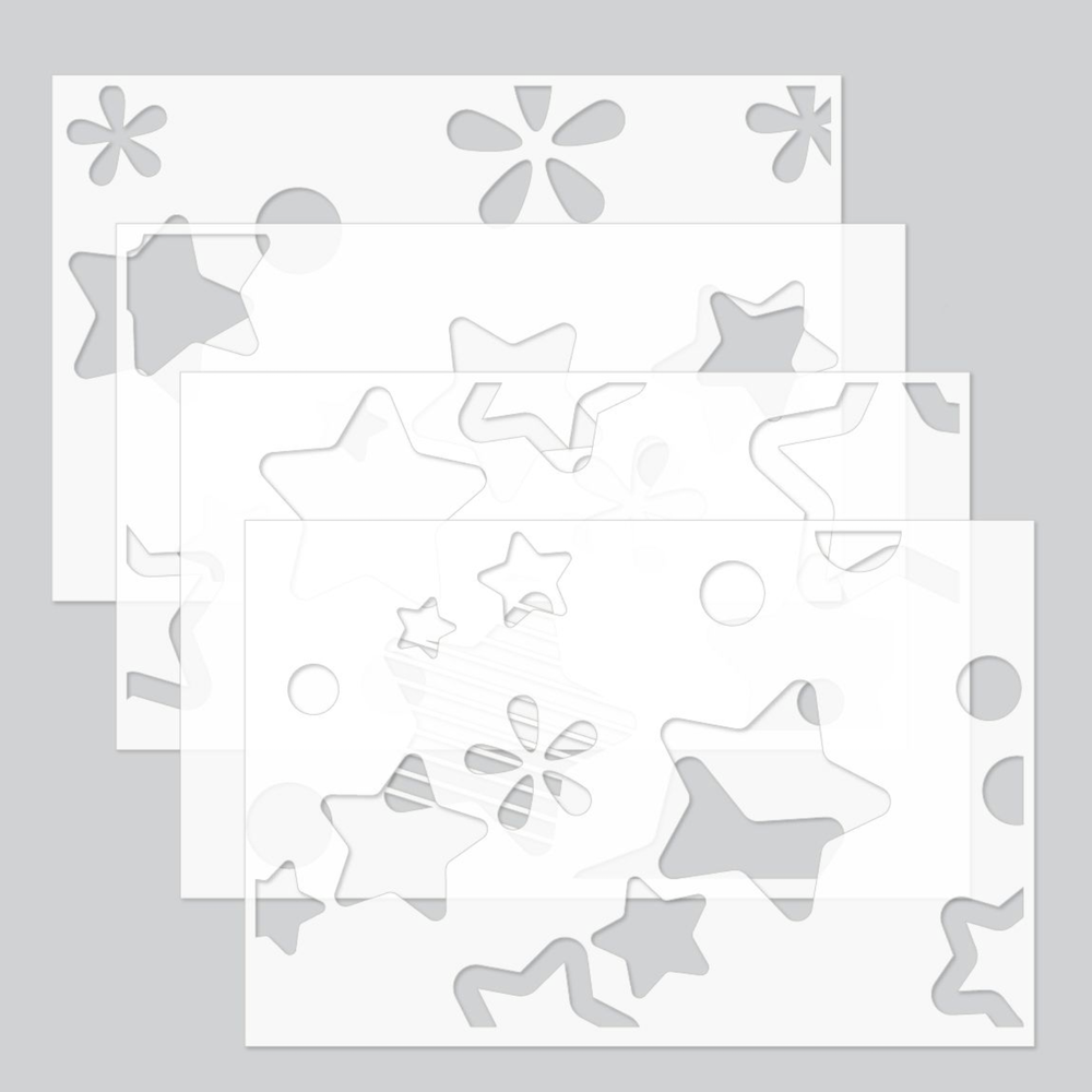 Concord & 9th Kristina Werner Little Star Stamp Die and Stencil Bundle stenciling