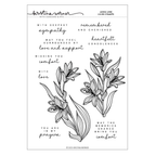 Concord & 9th Kristina Werner Long Line Lilies Clear Stamp Set kw1226