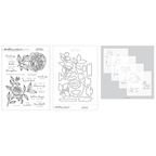 Concord & 9th Kristina Werner Long Line Roses Stamp Die and Stencil Bundle