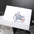 Concord & 9th Kristina Werner Love and Adore You Clear Stamp Set kw1240 endlessly