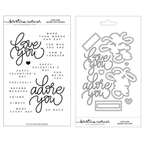 Concord & 9th Kristina Werner Love and Adore You Stamp and Die Bundle