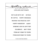 Concord & 9th Kristina Werner Love and Light Clear Stamp Set kw1024