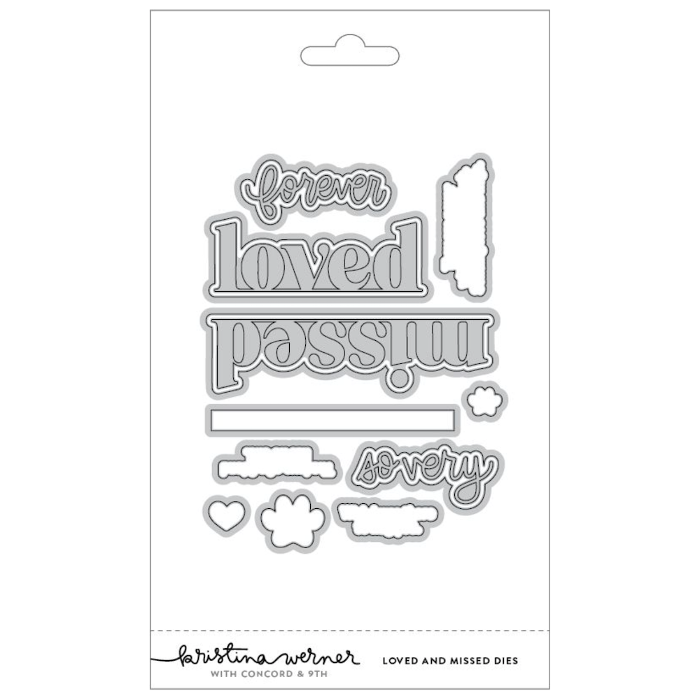Concord & 9th Kristina Werner Loved and Missed Die Set kw1041