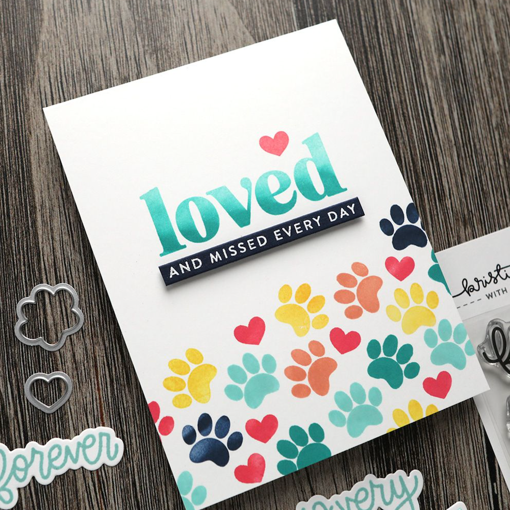 Concord & 9th Kristina Werner Loved and Missed Die Set kw1041 paw