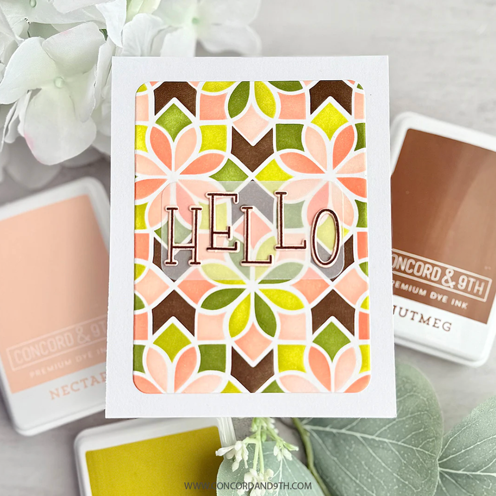 Concord & 9th Kristina Werner Lucky Alpha Clear Stamp Set kw1215 hello