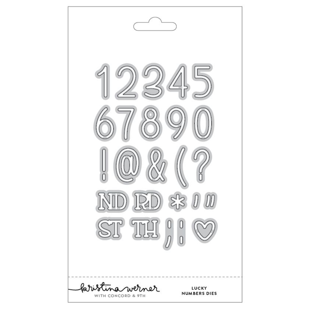 Concord & 9th Kristina Werner Lucky Numbers Die Set kw1257
