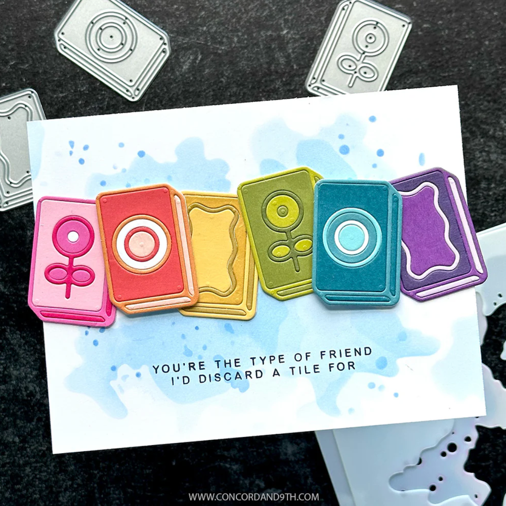 Concord & 9th Kristina Werner Mahjong Tiles Die Set kw1298 rainbow