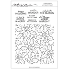 Concord & 9th Kristina Werner Merry Berries and Leaves Clear Stamp Set kw1371