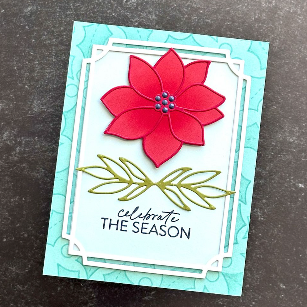 Concord & 9th Kristina Werner Merry Berries and Leaves Clear Stamp Set kw1371 flower