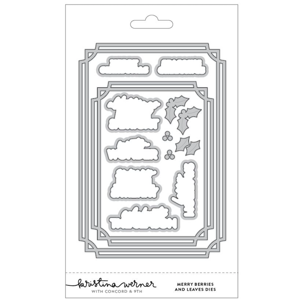 Concord & 9th Kristina Werner Merry Berries and Leaves Die Set kw1370