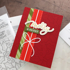 Concord & 9th Kristina Werner Merry Script Clear Stamp Set kw1375 bright