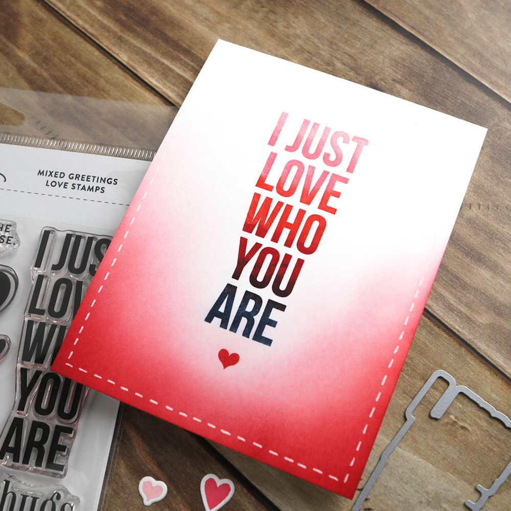 Concord & 9th Kristina Werner Mixed Greetings Love Die Set kw1075 heart
