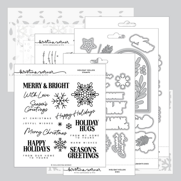 Concord & 9th Kristina Werner OCC So Very Merry 2026 Stamps Dies