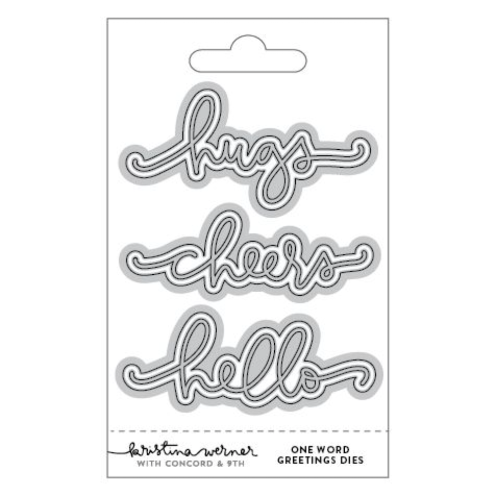 Concord & 9th Kristina Werner One Word Greetings Die Set kw1260