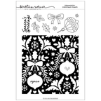 Concord & 9th Kristina Werner Ornamental Christmas Clear Stamp Set kw1351