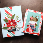 Concord & 9th Kristina Werner Peppermint Stripes Stencil Set kw1377 woof