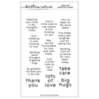 Concord & 9th Kristina Werner Petal Pop Greetings Clear Stamp Set kw1320