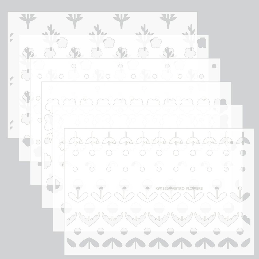 Concord & 9th Kristina Werner Petal Pop Greetings Stencil Set kw1321