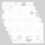 Concord & 9th Kristina Werner Pretty Posies Stencil Set kw1099