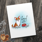 Concord & 9th Kristina Werner Puppy Paw-ty Clear Stamp Set kw1034 howl
