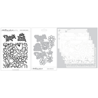Concord & 9th Kristina Werner Retro Flowers Stamps Dies and Stencils Bundle