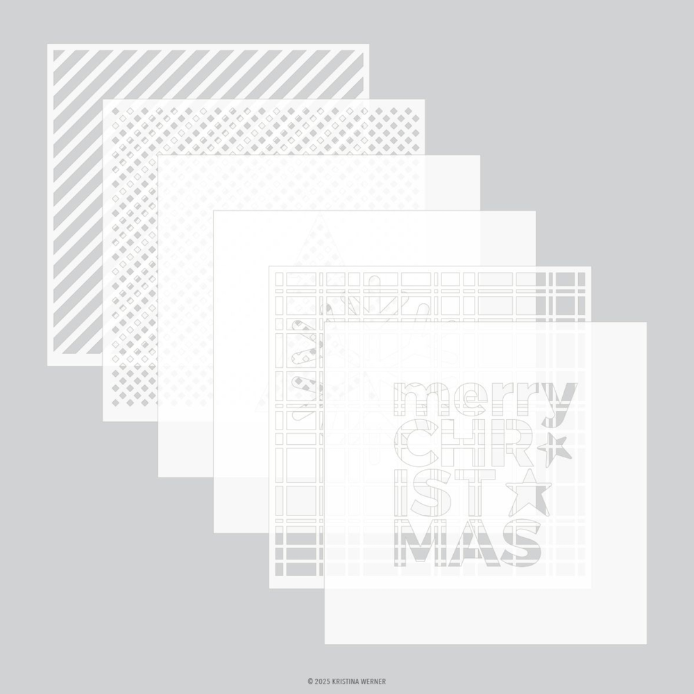 Concord & 9th Kristina Werner Simple Christmas Stencil Set kw1190