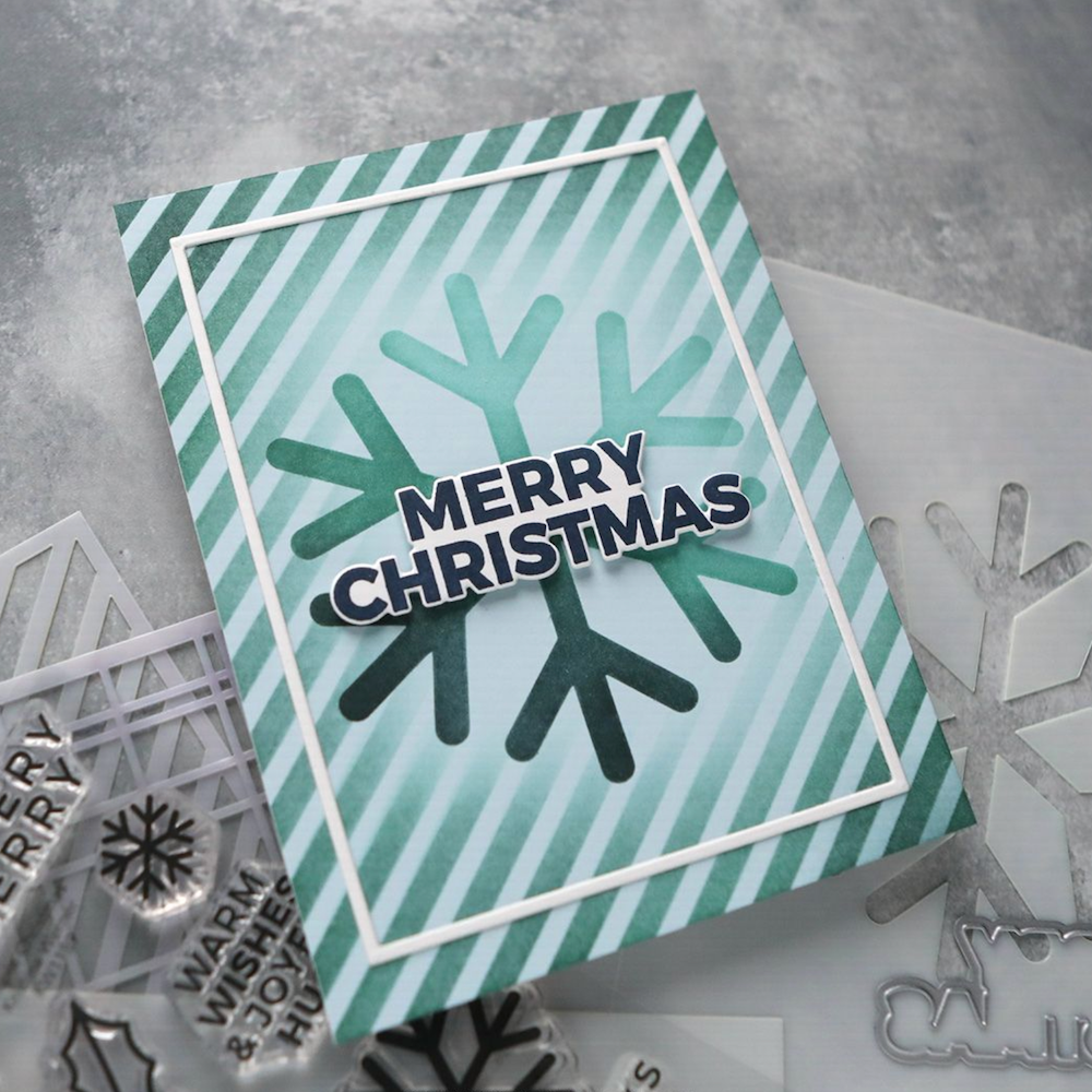 Concord & 9th Kristina Werner Simple Christmas Stencil Set kw1190 snow