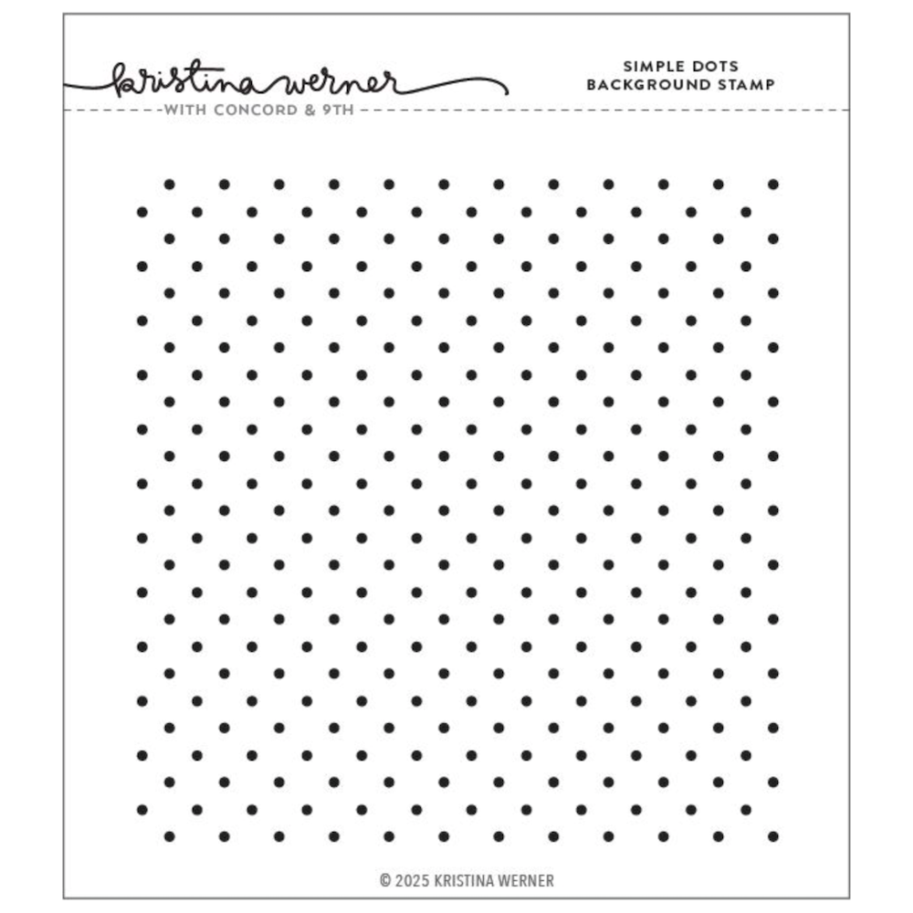 Concord & 9th Kristina Werner Simple Dots Background Stamp kw1089