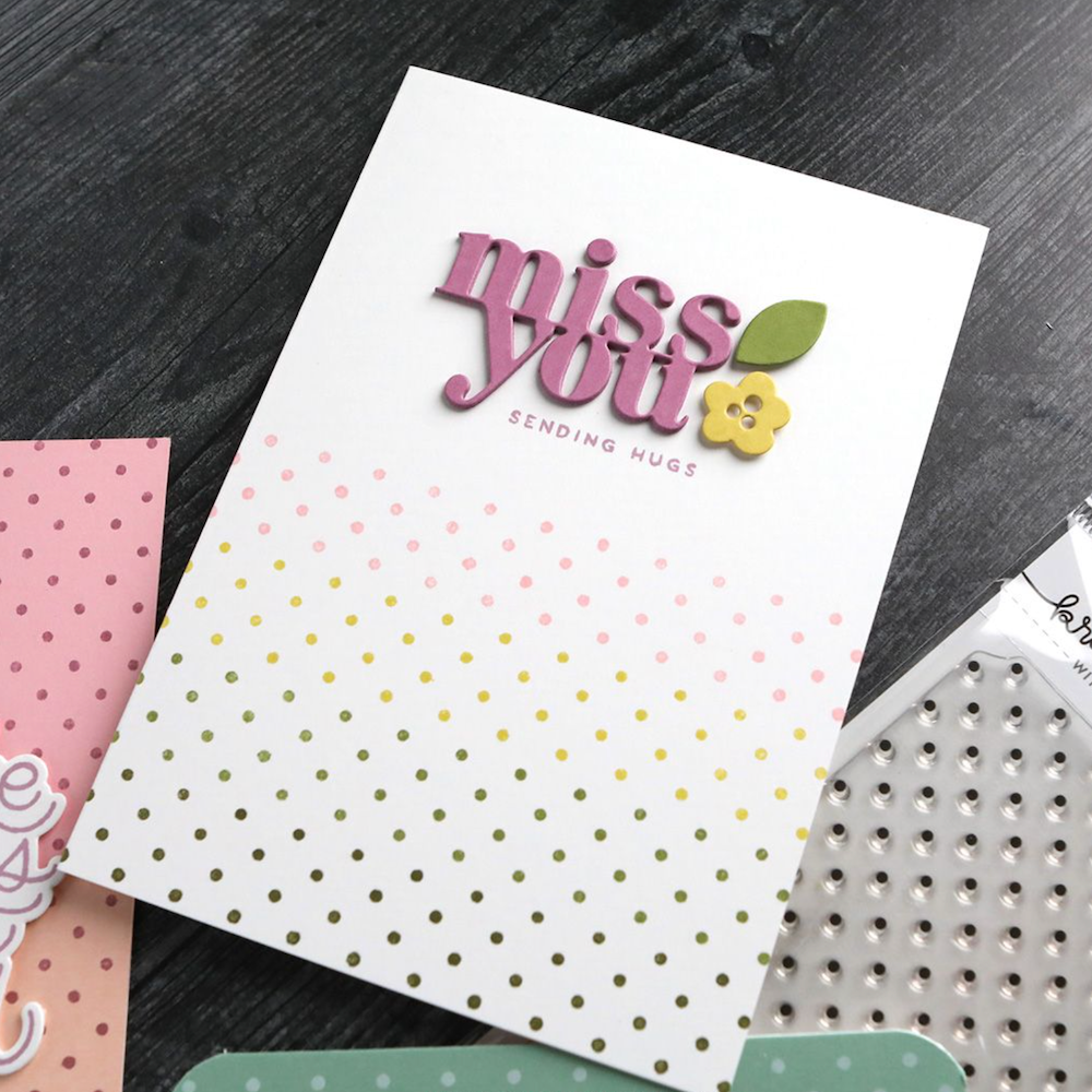 Concord & 9th Kristina Werner Simple Dots Background Stamp kw1089 miss