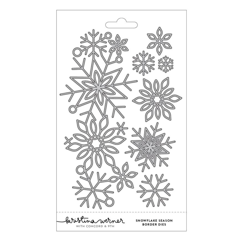 Concord & 9th Kristina Werner Snowflake Season Border Die Set kw1192