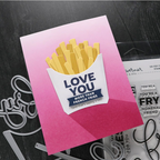 Concord & 9th Kristina Werner So Fry-tastic Clear Stamp Set kw1244 love