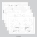 Concord & 9th Kristina Werner Splash Stencil Set kw1300