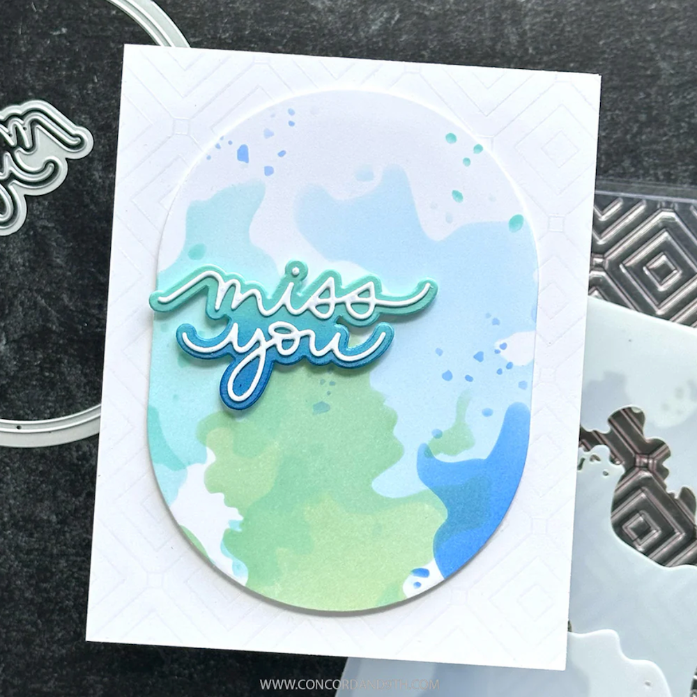 Concord & 9th Kristina Werner Splash Stencil Set kw1300 miss