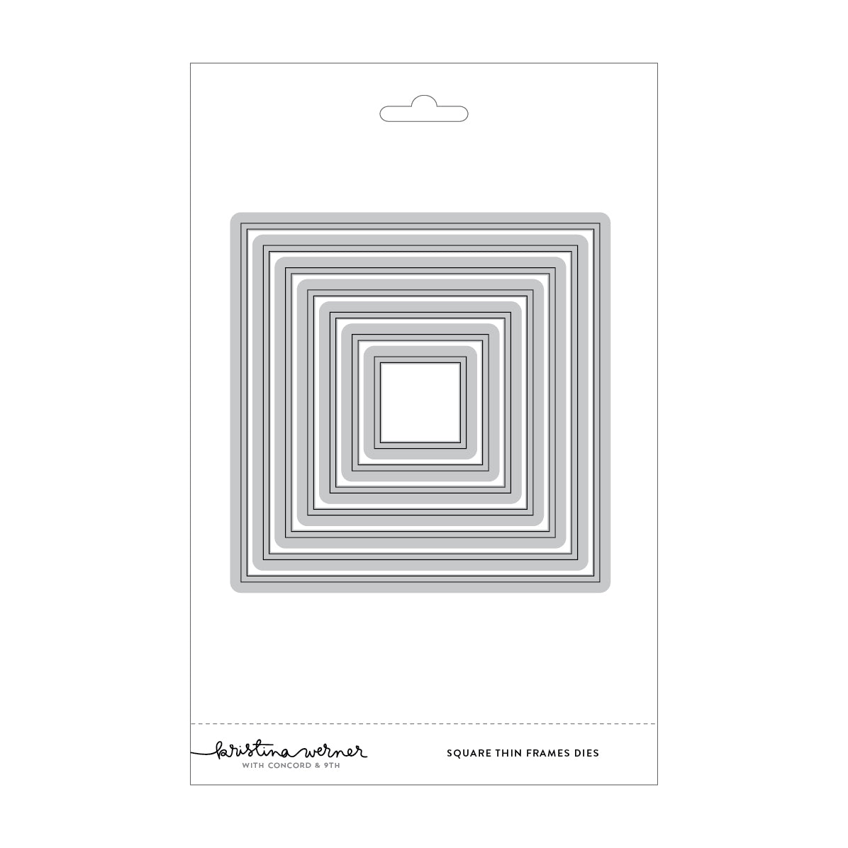 Concord & 9th Kristina Werner Square Thin Frames Die Set kw1290