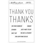 Concord & 9th Kristina Werner Thank You Words Clear Stamp Set kw1102
