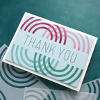 Concord & 9th Kristina Werner Thank You Words Clear Stamp Set kw1102 swirl