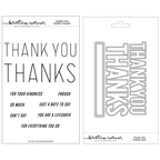 Concord & 9th Kristina Werner Thank You Words Stamp Die Bundle