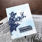 Concord & 9th Kristina Werner Thankful Clear Stamp Set kw1339 blue for your prayers
