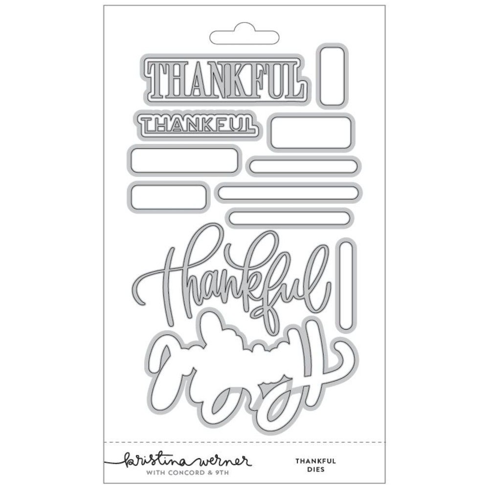 Concord & 9th Kristina Werner Thankful Die Set kw1338